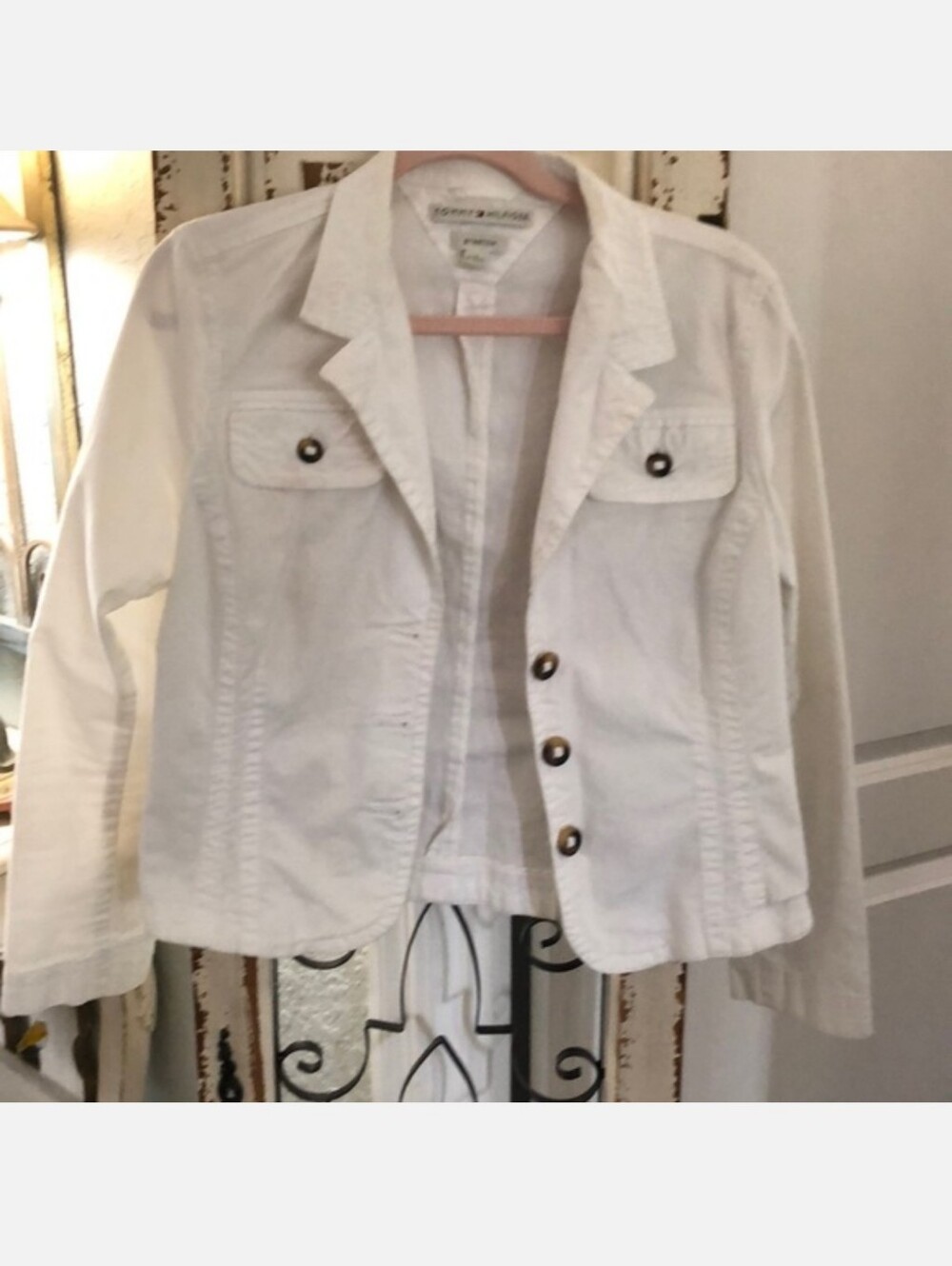 Tommy Hilfiger Stretch White Jacket